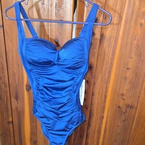 Blue One Piece Swimsuit